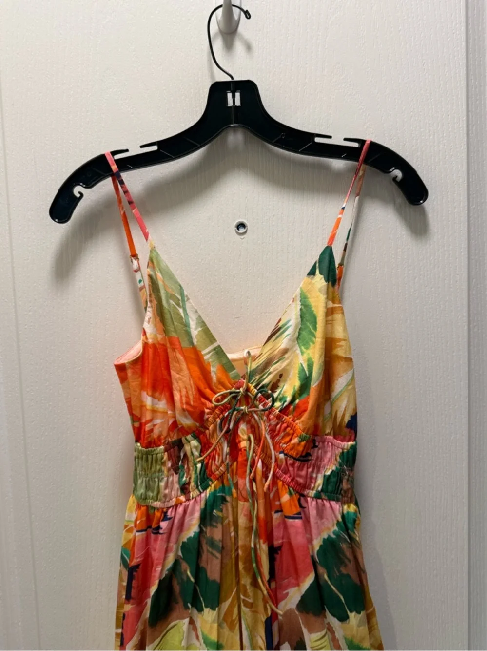 Hutch soft hothouse tropical lawn Maxi Dress in Orange Floral MULT size S NWT - Picture 4 of 5